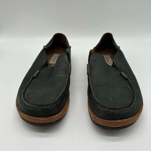 OluKai Moloa Dark Leather Loafers EU42=US 9